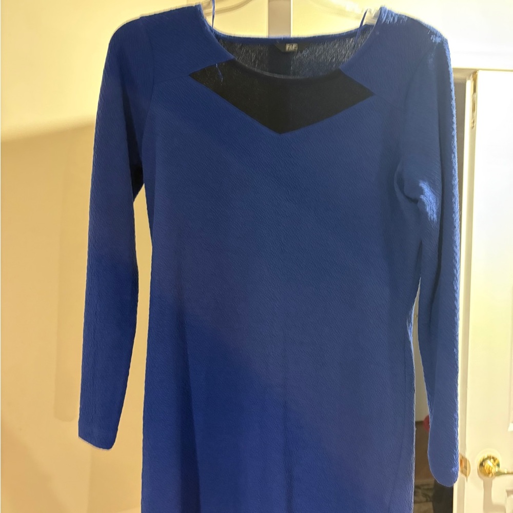 F&F Royal Blue Dress with Black Accents